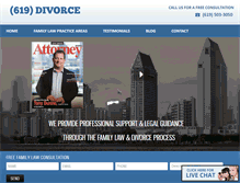 Tablet Screenshot of 619divorce.com